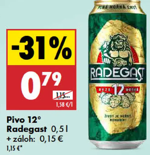 Pivo 12° Radegast