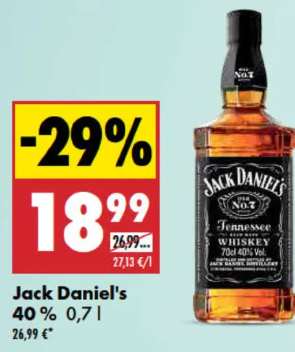 Jack Daniel's Tennessee Whiskey 40%