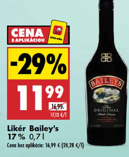 Likér Bailey's Original 17 %