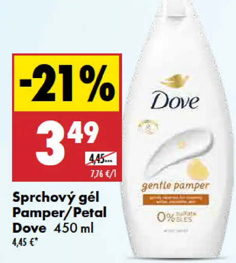 Dove Pamper/Petal sprchový gél