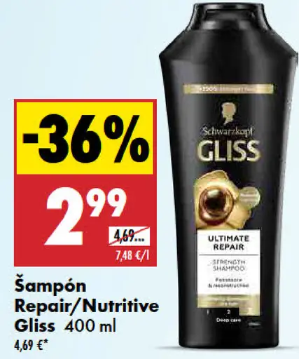 Gliss Repair/Nutritive šampón