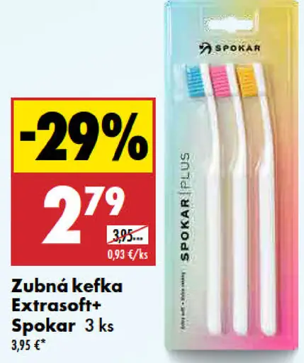 Spokar Extrasoft+ zubná kefka