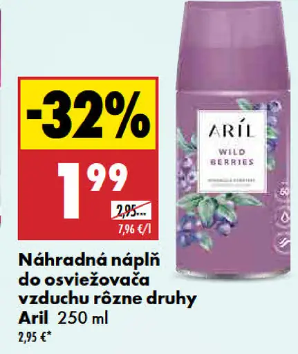 Aril náhradná náplň do osviežovača vzduchu wild berries