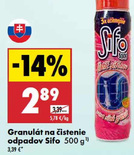 Šifo Granulát na čistenie odpadov