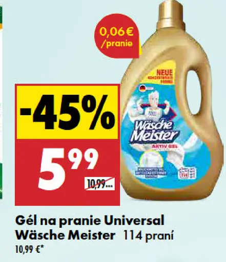Gél na pranie Universal Wasche Meister