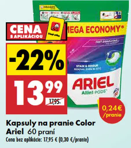 Kapsuly na pranie Color Fresh Ariel