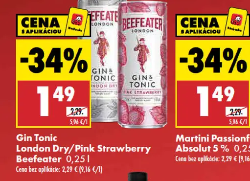 Beefeater Gin Tonic London Dry / Pink Strawberry