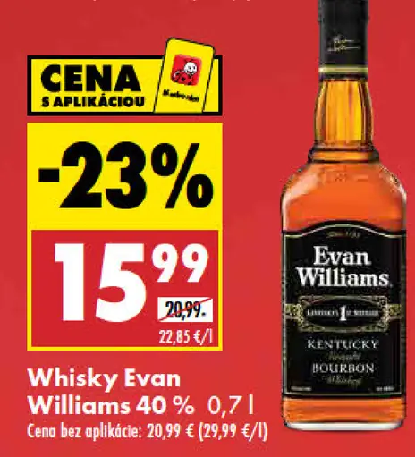 Evan Williams Kentucky Straight Bourbon whiskey