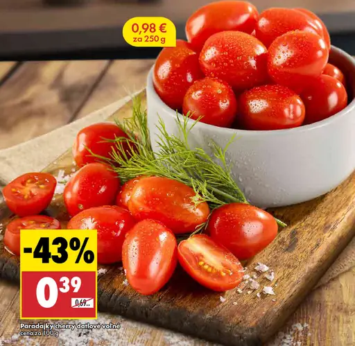 Paradajky cherry datľové