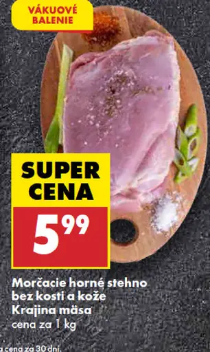 Krajina mäsa morčacie horné stehno bez kosti a kože