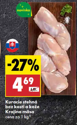 Kuracie stehná bez kosti a kože