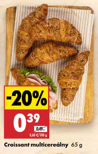 Croissant multicereálny