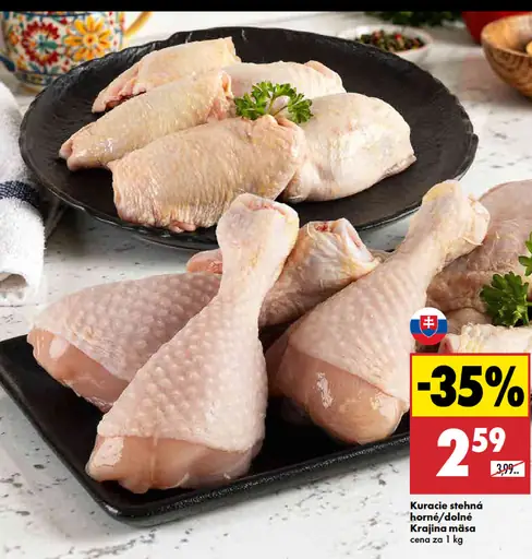 Kuracie stehná horné, dolné