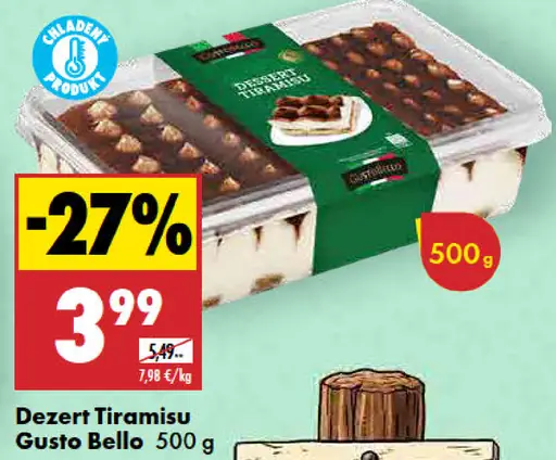 Gusto Bello dezert tiramisu