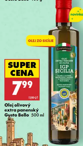 Olej olivový extra panenský IGP Sicilia Gusto Bello