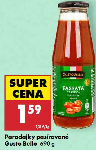 Gusto Bello paradajkový pretlak Passata Classica