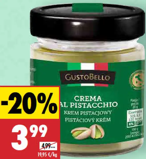 Gusto Bello pistáciový krém