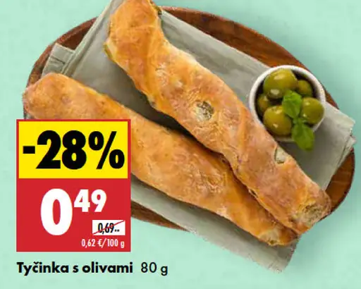 Tyčinka s olivami