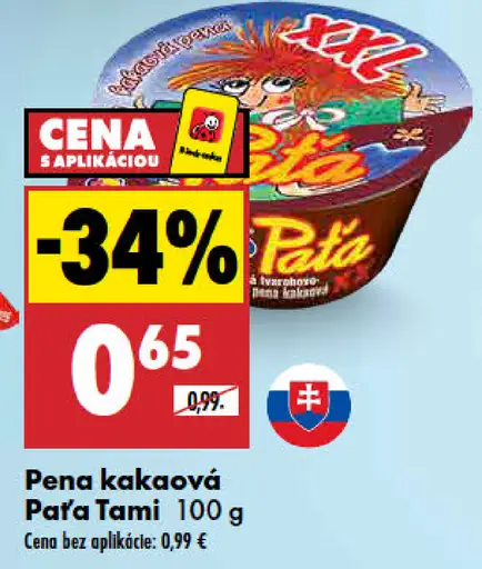 Pata Tami kakaová pena
