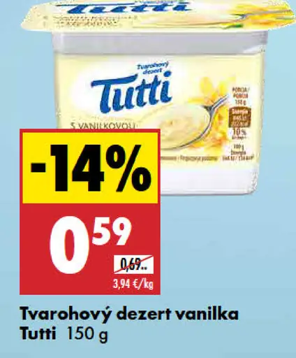 Tutti Tvarohový dezert vanilka