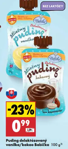 Babička Mliečny puding vanilkový bez konzervantov