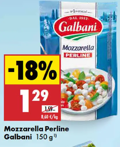 Galbani mozzarella Perline