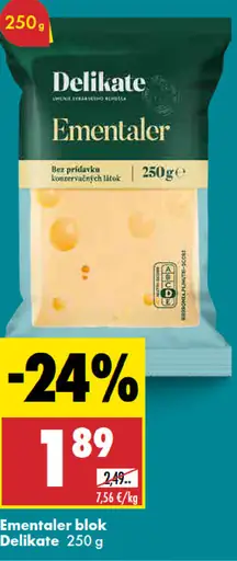 Delikate Ementaler blok