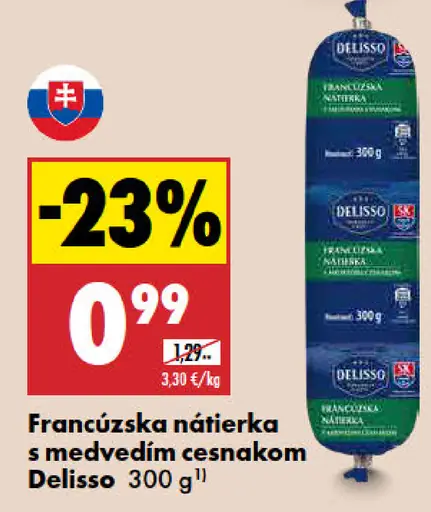 Delisso Francúzska nátierka s medvedím cesnakom