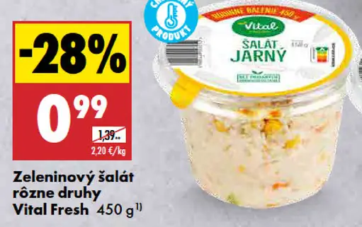 Vital Fresh Zeleninový šalát - rôzne druhy