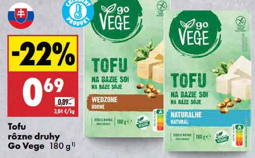 Tofu, rôzne druhy Go Vege
