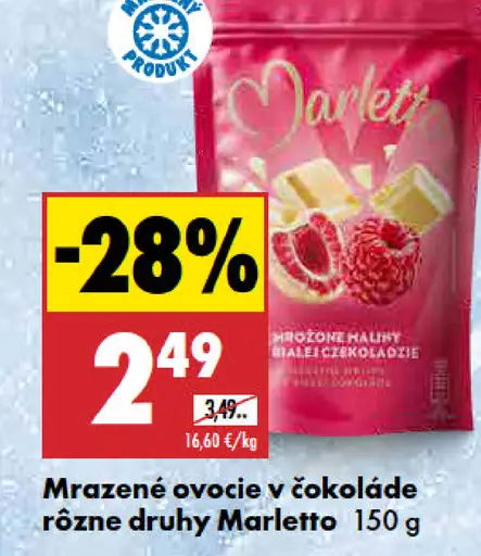 Marletto Mrazené ovocie v čokoláde