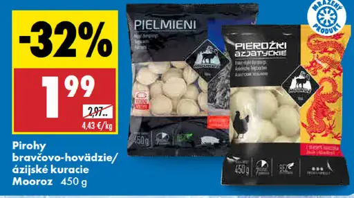 Mooroz pirohy bravčovo-hovädzie
