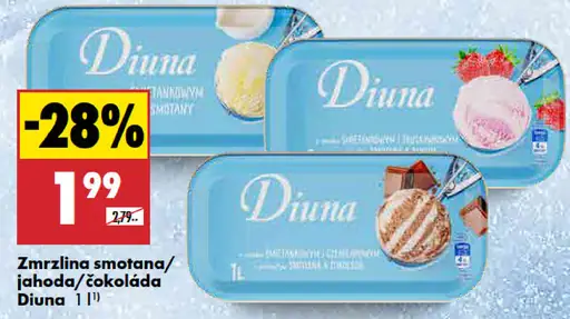 Diuna smotanová zmrzlina