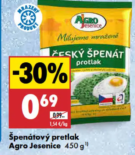 Agro Jesenice špenátový pretlak