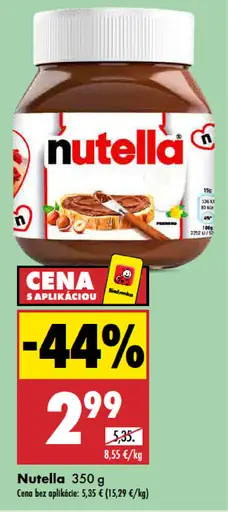 Nutella lieskovooriešková nátierka
