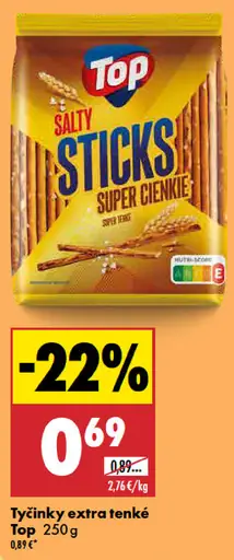 Top slané tyčinky