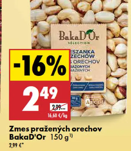 Baka d’Or zmes pražených orechov