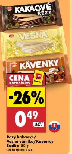 Sedita Kakaové rezy