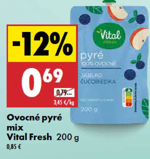 Vital Fresh Ovocné pyré mix