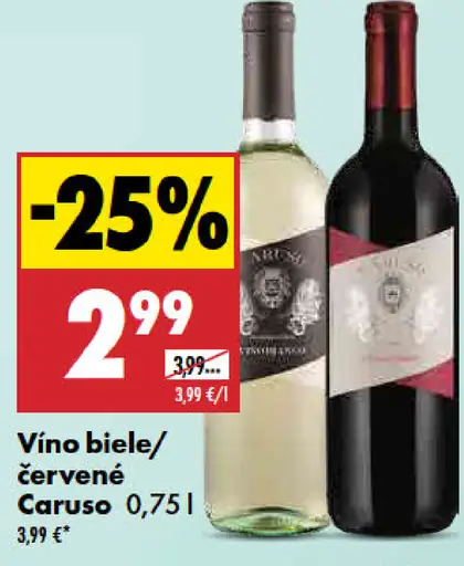 Vino biele Caruso