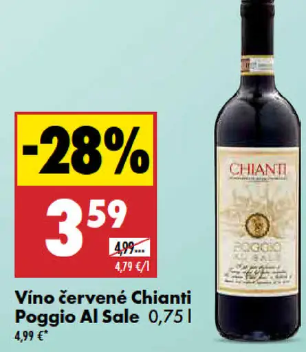 Vino červené Chianti Poggio Al Sale