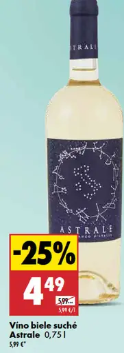 Astrale víno biele suché