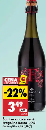 Šumivé víno červené Fragolino Rosso