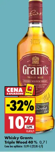 Whisky Grants Triple Wood 40 %
