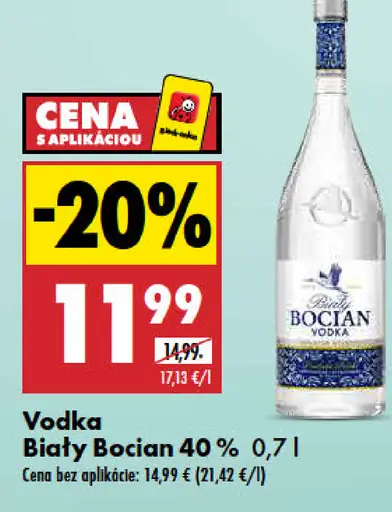 Vodka Biały Bocian 40 %