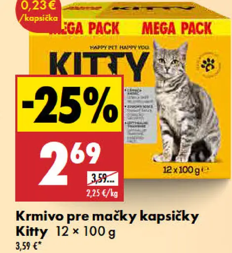 Kitty Premium krmivo pre mačky v kapsičkách