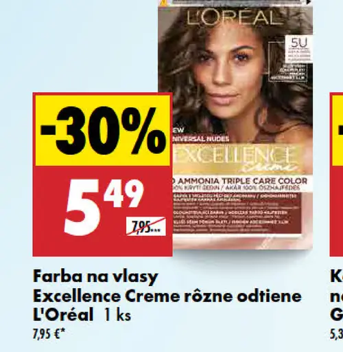 L’Oréal Farba na vlasy Excellence Creme rôzne odtiene