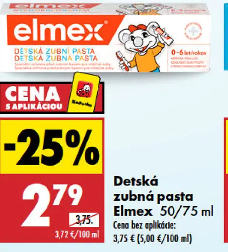 Detská zubná pasta