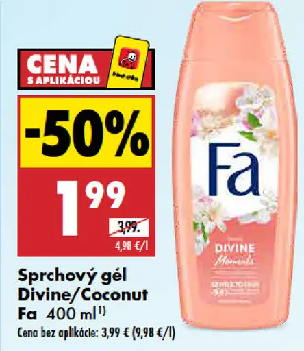 Sprchový gél Divine/Coconut