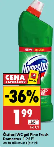 Domestos čistiaci WC gél Pine fresh